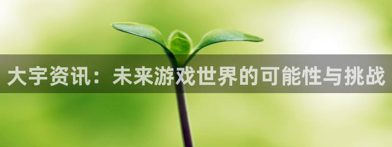 欧博娱乐平台官方网站：大宇资讯：未来游戏世界的可能性与挑战